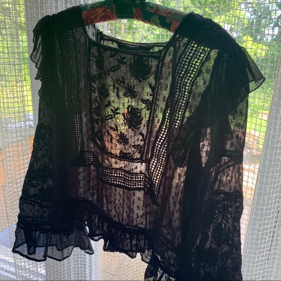 ZARA boho chic blouse SMALL - Picture 11 of 11